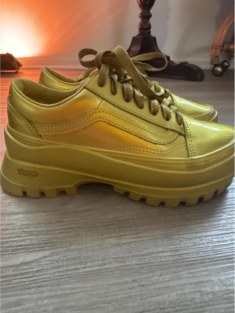 Collina Strada x Vans Vibram Old Skool Platform Sneakers in Metallic Gold